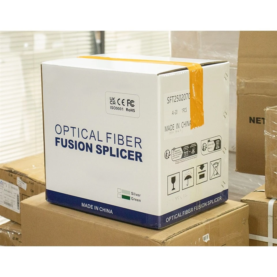 New Upgrade Al-20 Fiber Optical Fusion Splice Machine 6motors FTTH Optical FiberFusion Splicer